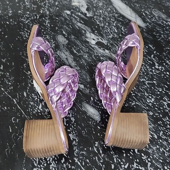 BRAND NEW ROCK&CANDY BY ZIGI DOUBLE BRAIDED STRAPS LOW BLOCK-HEEL SANDAL G1 - Picture 11 of 15